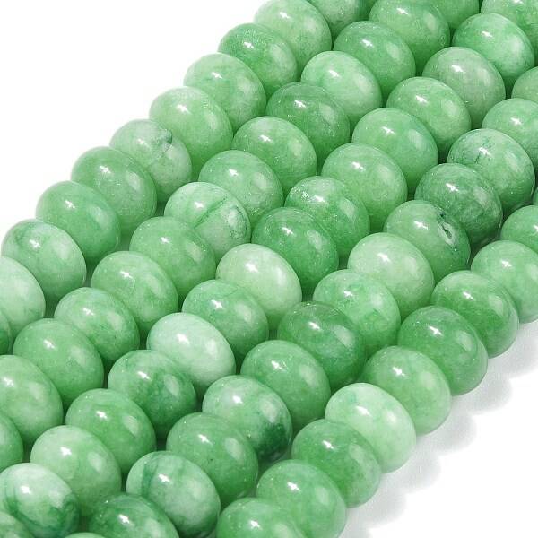 Dyed Natural White Jade Beads Strands