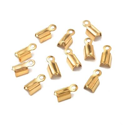 Ion Plating(IP) 304 Stainless Steel Folding Crimp Ends