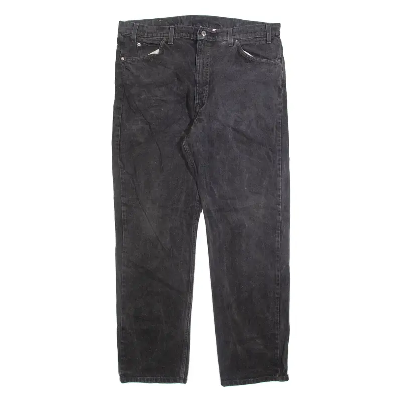 LEVI'S 505 Jeans Orange Tab Mens Grey Regular Straight 90s W40 L30