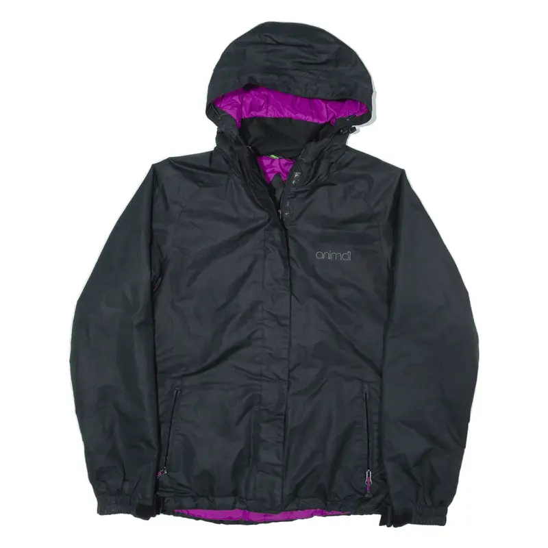 ANIMAL Rain Jacket Black Womens S