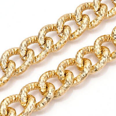 Aluminum Textured Curb Chains