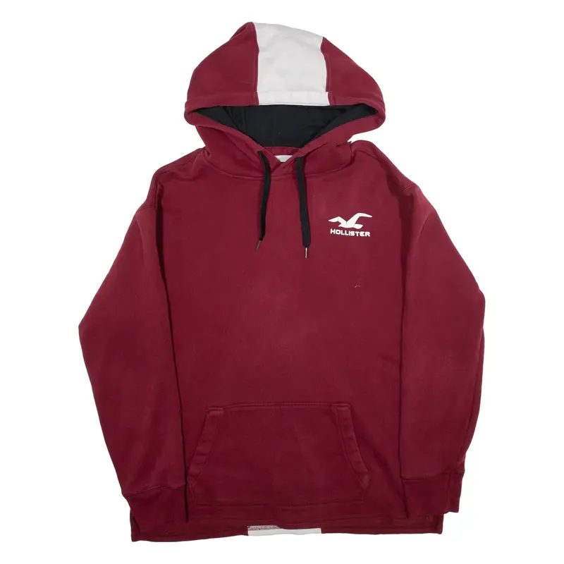 HOLLISTER Womens Maroon Hoodie M