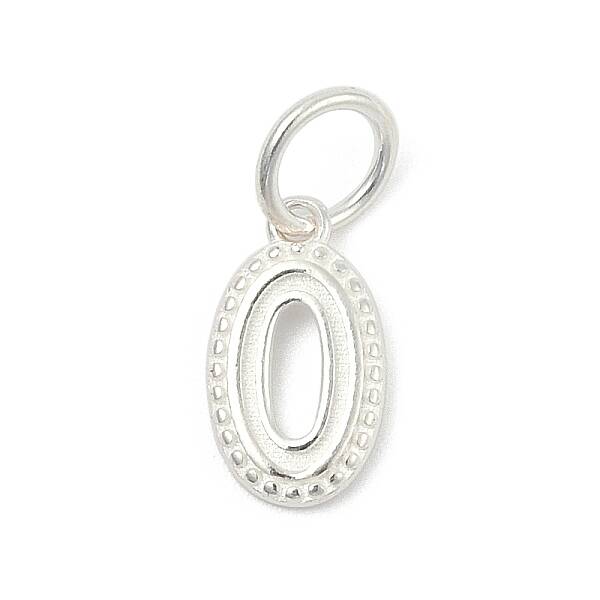 Number Series 925 Sterling Silver Charms