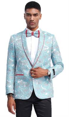 Dusty Blue Groomsmen Suits - Dusty Blue Suits