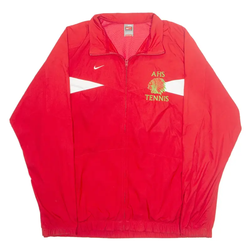 NIKE Ahs Tennis Mens Track Jacket Red 2XL