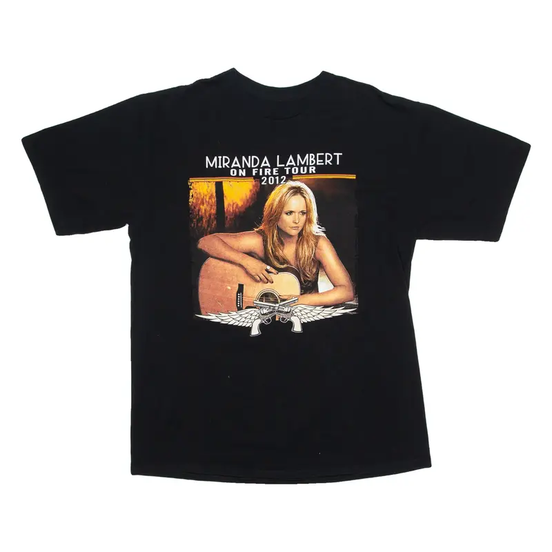 Miranda Lambert On Fire Tour 2012 Mens Band T-Shirt Black 2XL