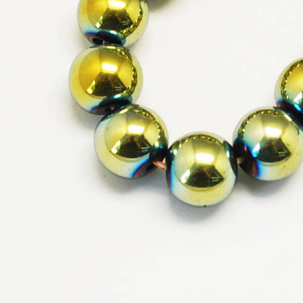 Non-magnetic Synthetic Hematite Beads Strands