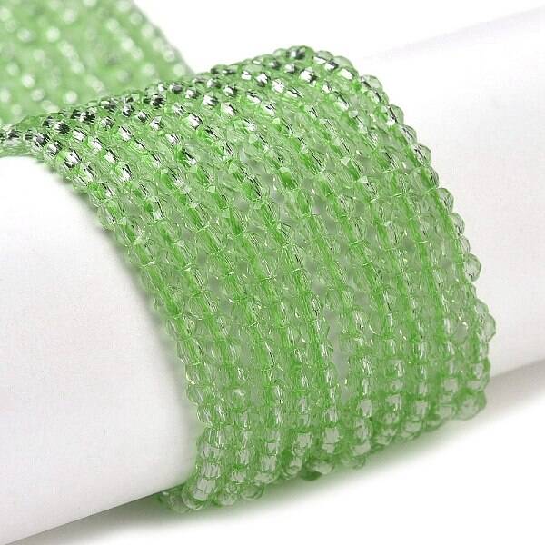 Transparent Glass Beads Strands