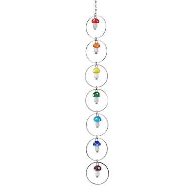 Chakra Mushroom Handmade Lampwork Pendant Decorations