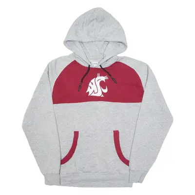 CHAMPION Washington State Cougars Football Mens Grey Hoodie USA S