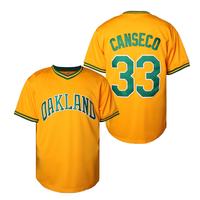 Men's baseball jersey #33, casual V-neck, yellow, printed, stretch fabric, suitable for all baseball lovers