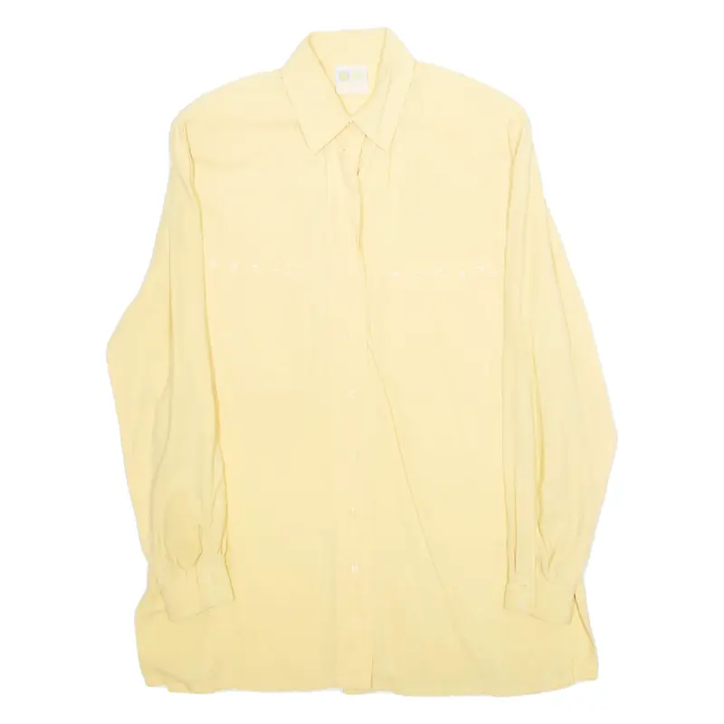 Womens Blouse Yellow Long Sleeve L