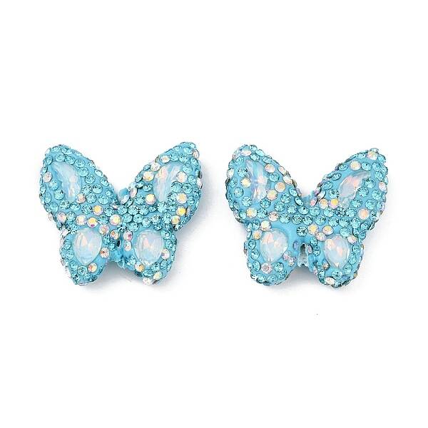Handmade Polymer Clay Rhinestone Beads