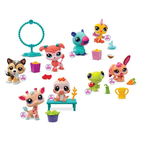 Littlest Pet Shop Pet Pairs - Series 2 - Includes 2 pets and accessories, collector card, and virtual code to unlock Roblox p...