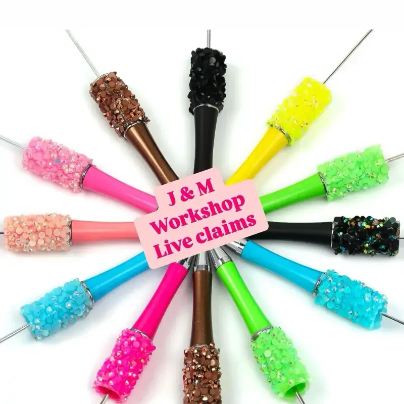 Beaded Pens with Your Favorite Character Design - Customizable Ink Included, Fun and Unique Writing Tool