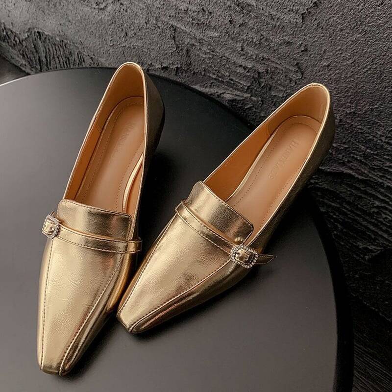 CHIKO Avianna Square Toe Kitten Heels Loafers Shoes