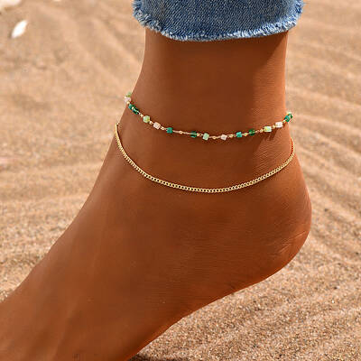 Boho Handmade Colorful Beaded Anklets