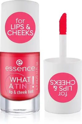 essence WHAT A TINT! blush liquid and lip gloss color 02 Coral Sunset 4.9 ml