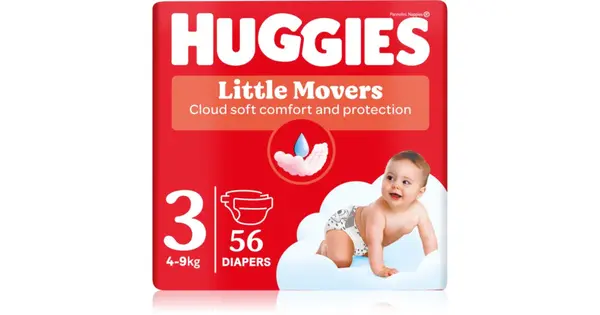 Huggies Little Movers Ultra Comfort disposable diaper Jumbo 4 - 9 kg 56 kg