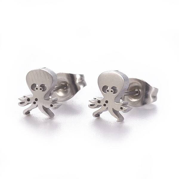 Tarnish Resistant 304 Stainless Steel Stud Earrings
