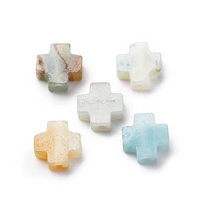 Natural Flower Amazonite Beads