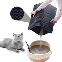Double Litter Mat, Waterproof and Impermeable, Washable and Easy To Clean, No Longer Worry About Litter Splashing, Valentine'...