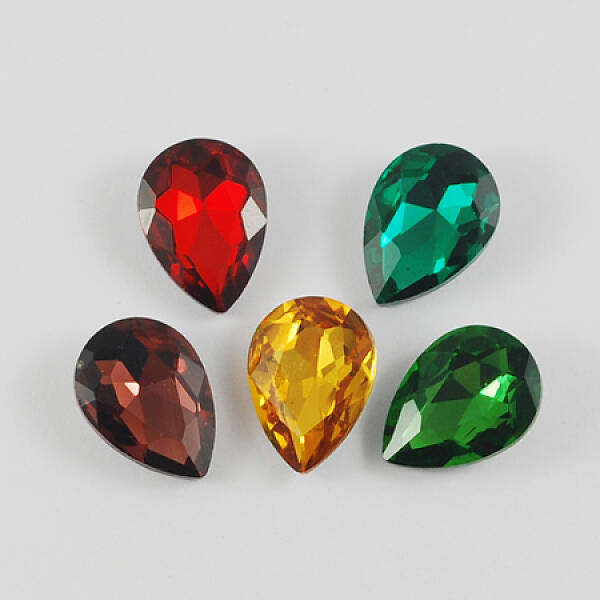 Glass Point Back Rhinestone