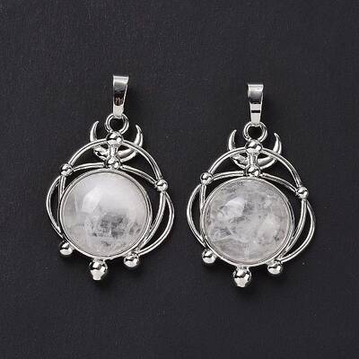 Natural Quartz Crystal Pendants