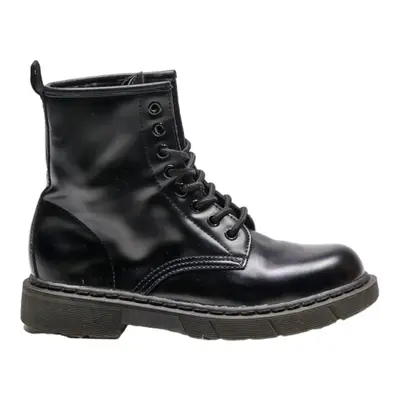 BATA Lace-Up Boots Black Leather Womens UK 4