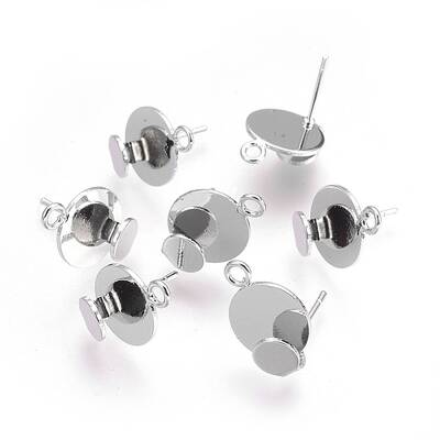 Brass Stud Earring Findings