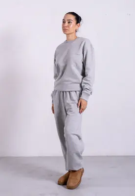 Organic Cotton Sweatshirt, Light Grey Marl | Size: M
