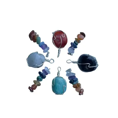 Amityville Apothecary Intuitively Chosen or Specific Crystal Pendant wire wrapped