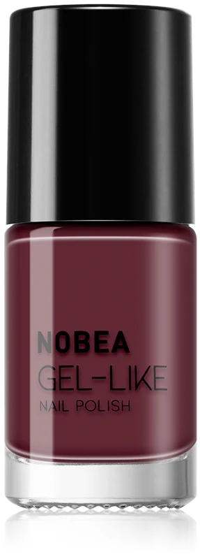 NOBEA Day-to-Day Gel-like nail polish gel effect color Dark orchid #N47 6 ml