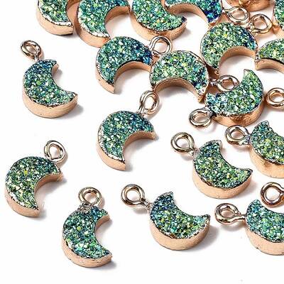 Druzy Resin Pendants