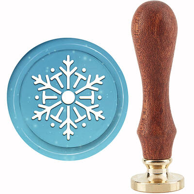 Christmas Brass Wax Seal Stamp with Handle