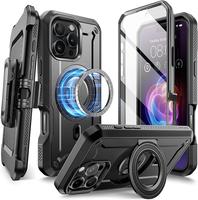 SUPCASE Rugged Case for iPhone 16/15/14 Pro/Pro Max – MagSafe-compatible, military-grade, with kickstand and belt clip. Sho...