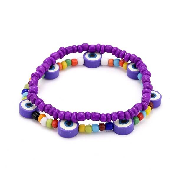 Glass Seed Beads Stretch Bracelets