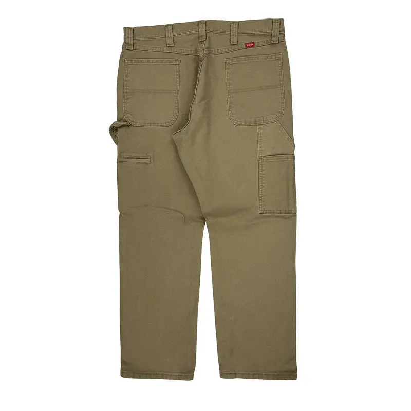 Wrangler Carpenter Trousers - 36? Waist Beige Cotton Blend