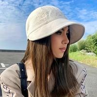 Women's Wide Brimmed Visor, 4 Counts UPF UV Protection Mountain Fishing Hat, Fisherman Hat, Adjustable Drawstring Outdoor Bea...