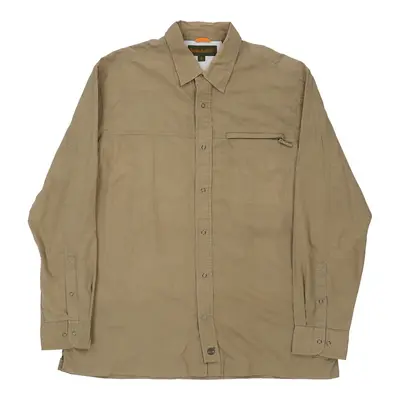 Timberland Shirt - Large Beige Cotton