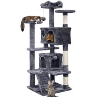 【All  Size】Yaheetech 54in Cat Tree Tower Condo Furniture Scratch Post for Kittens Pet House Play