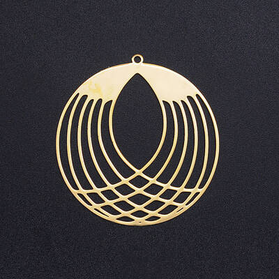 201 Stainless Steel Filigree Pendants