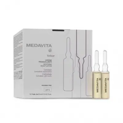 Medavita Velour Intensive Soothing Treatment Lotion for Hair 12x6 ml