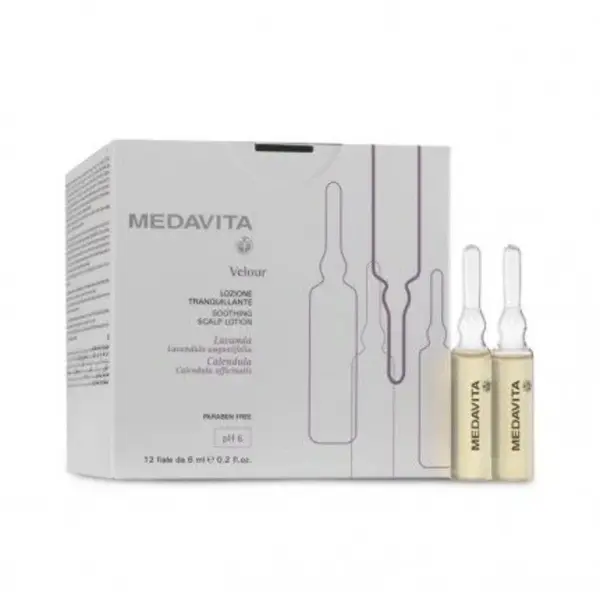 Medavita Velour Intensive Soothing Treatment Lotion for Hair 12x6 ml