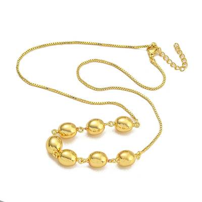 Rack Plating Brass Round Bib Necklaces for Women