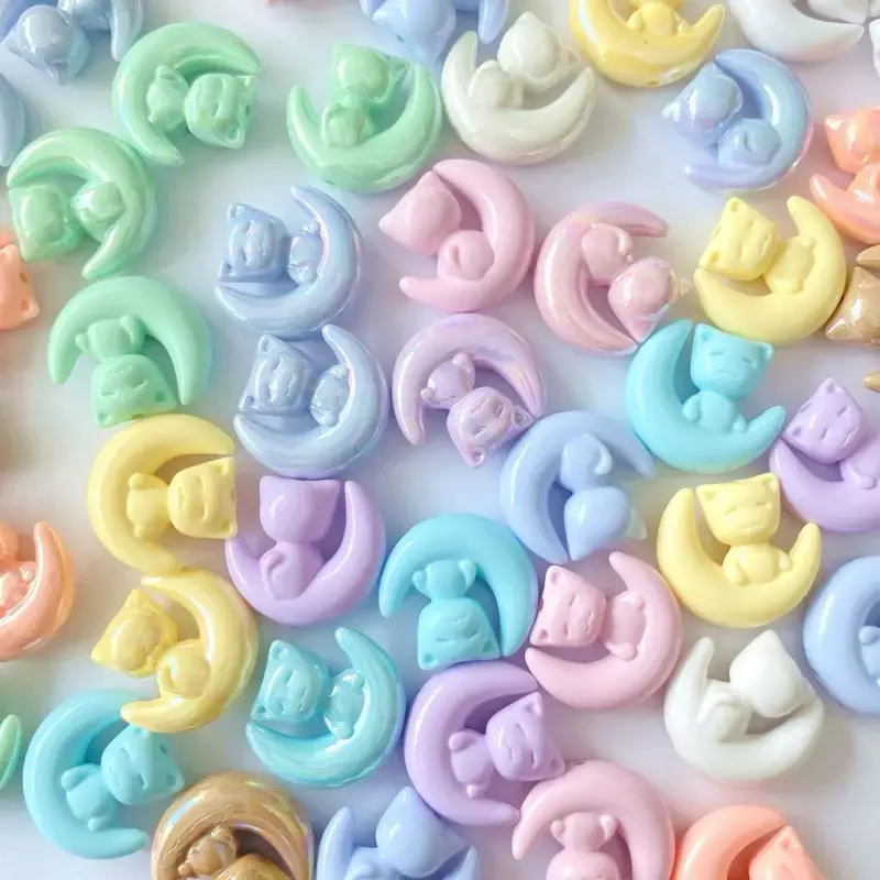 【B002】Acrylic Irregular Various pen beads  round beads for pens keychain making