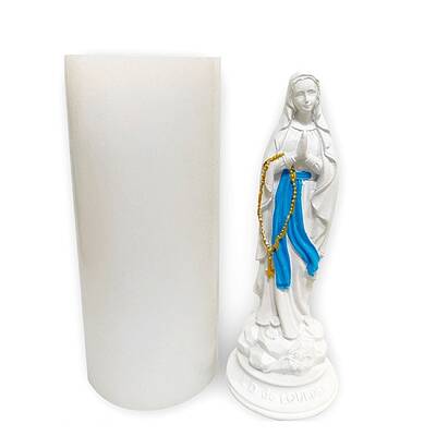 Virgin Mary Religion Theme DIY Silicone Statue Candle Molds
