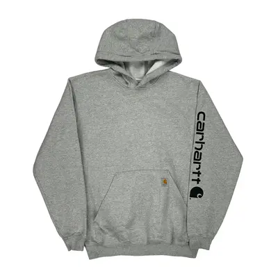 Carhartt Hoodie - Medium Grey Cotton Blend