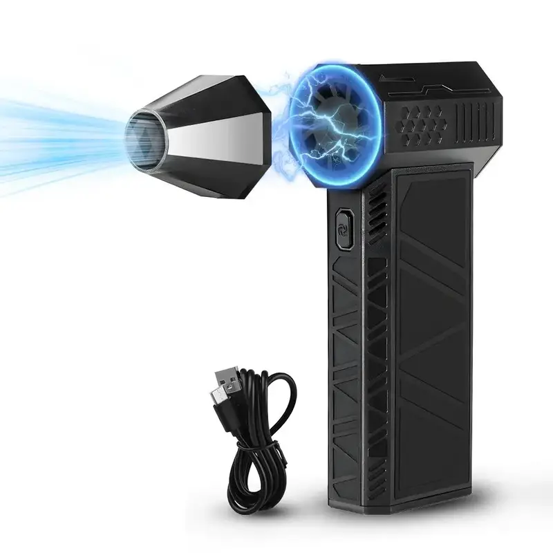 Compressed Air Duster, 3-gear 130000 Rpm Electric Air Blower, Rechargeable Adjustable Cordless Jet Dry Blower, Cordless Leaf ...