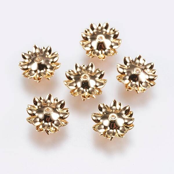Multi-Petal Brass Bead Caps